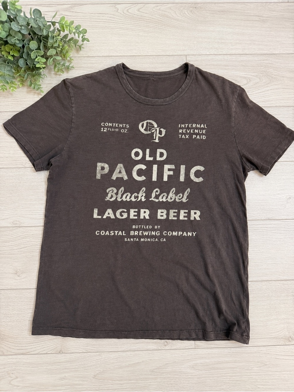 Lucky Brand Black Graphic 'Old Pacific' Tee